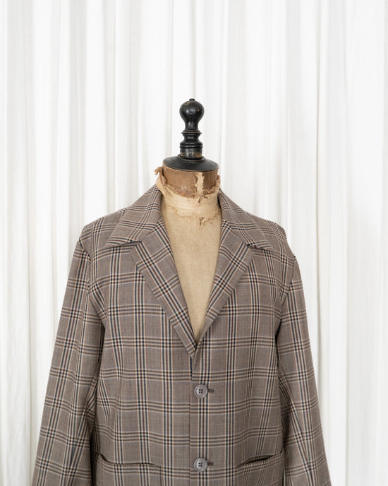 DRIES VAN NOTEN × LOVAT Scottish Wool Checked Tailored Jacket