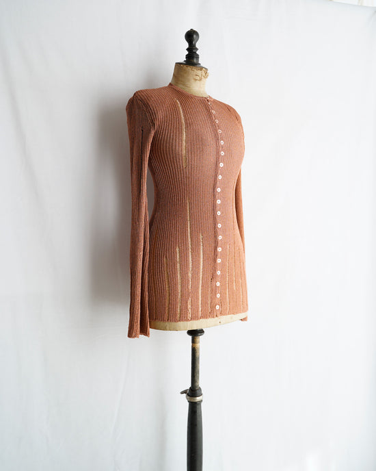 KANAKO SAKAI METALLIC CARDIGAN