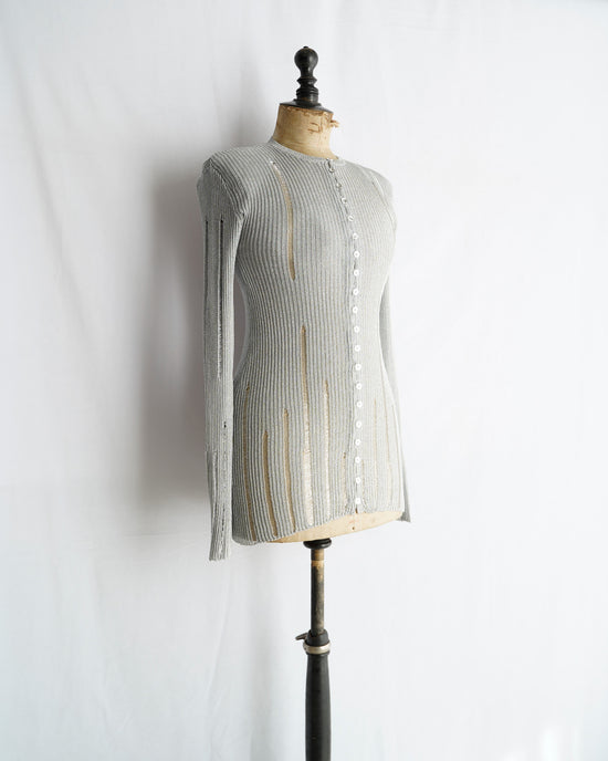 KANAKO SAKAI METALLIC CARDIGAN
