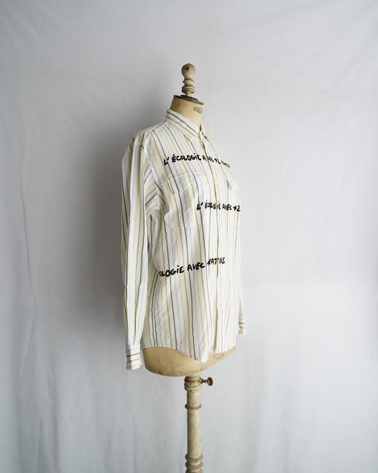 Castelbajac Seersucker striped shirt