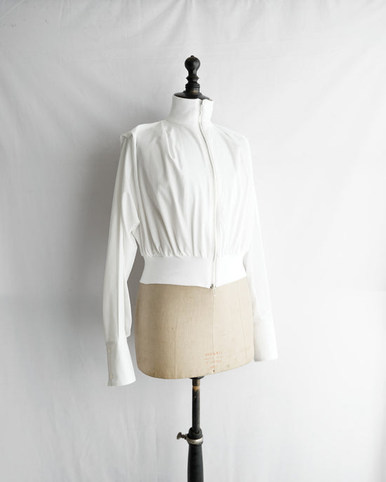 KANAKO SAKAI ORGANIC COTTON ZIP-UP SHIRT