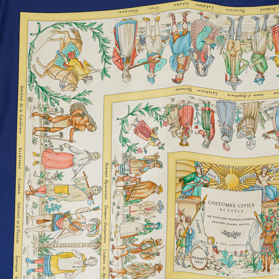 HERMES カレ90 ”COSTUMES CIVILS ACTUELS"