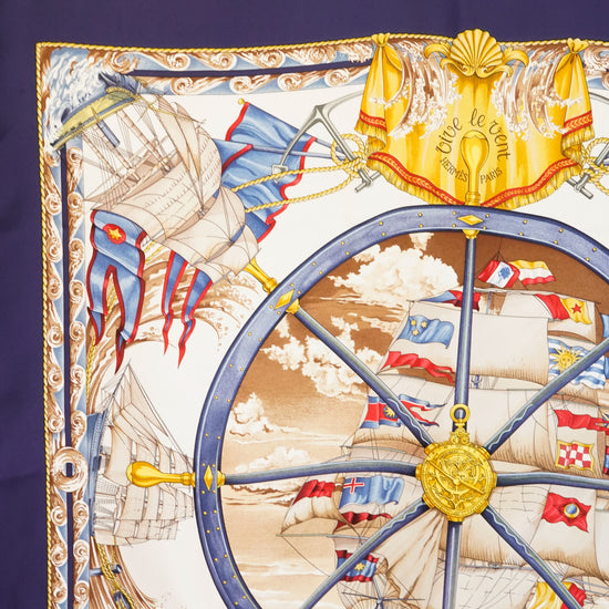 HERMES カレ90 "VIVE LE VENT"