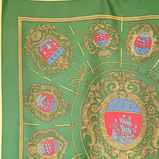 HERMES カレ90 "LES ARMES DE PARIS FLVCTVAT NEC MERGITVR"