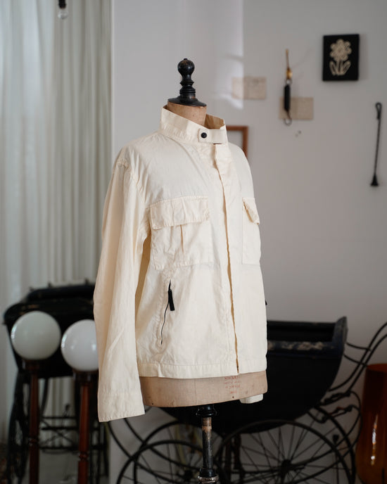 Stone island LINO FLAX stand collar zip jacket