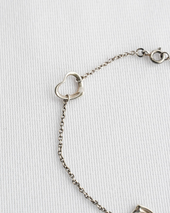 Tiffany &Co. open herat bracelet 3charm