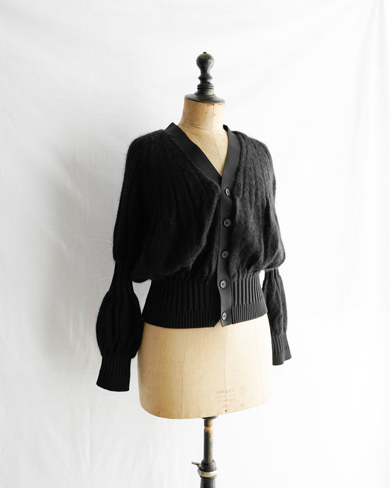 FRUTED MOHAIR CARDIGAN