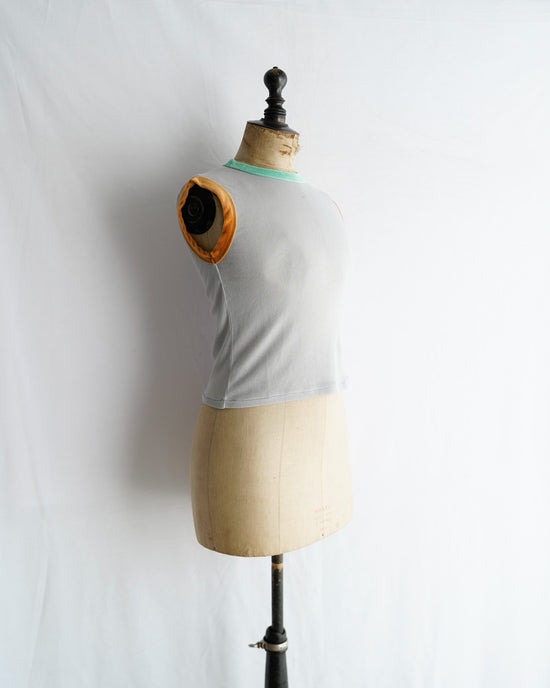 FILL THE BILL NO SLEEVE VELOR TRIM