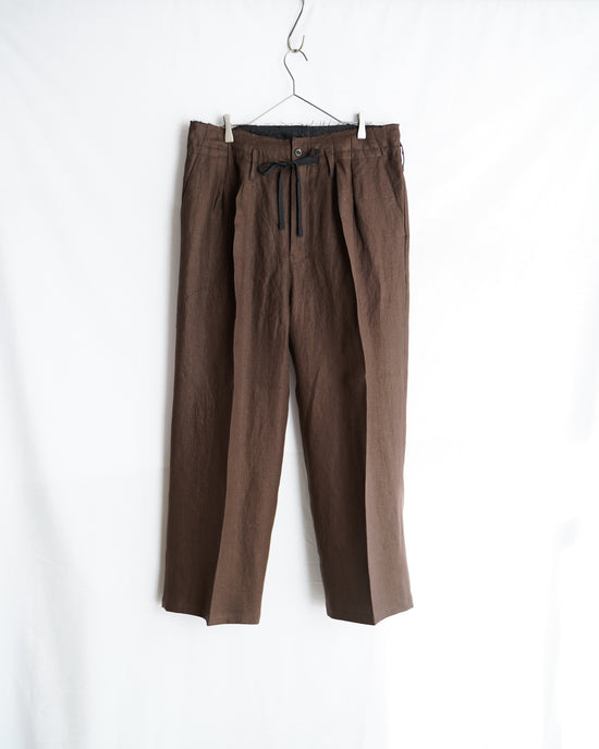 ANCELLM LINEN 2TUCK SLACKS