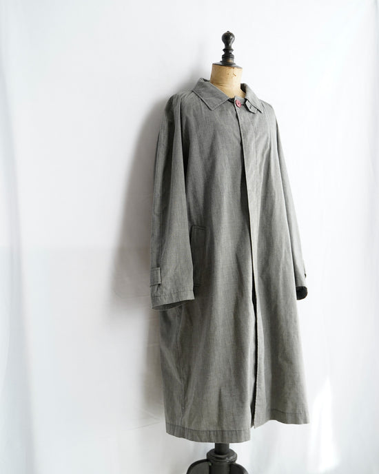 YSL Black chambray atelier coat