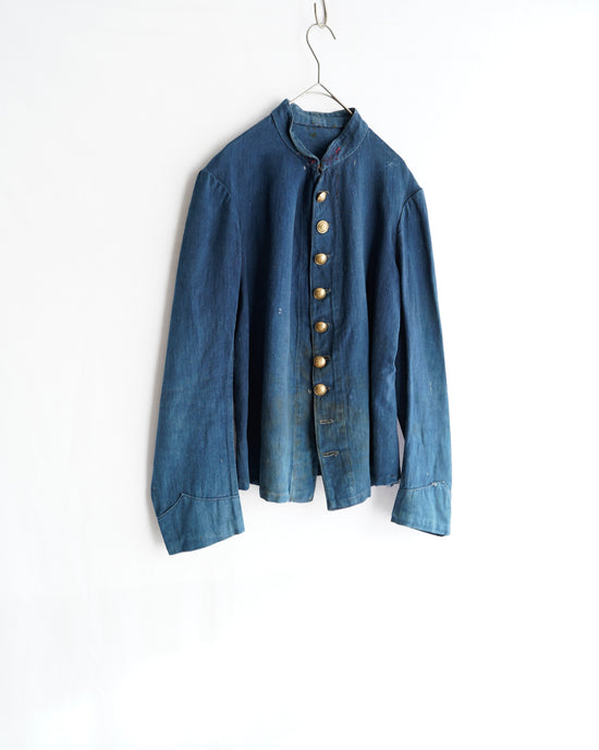 1920’s French Antique Indigo linen Fireman jacket