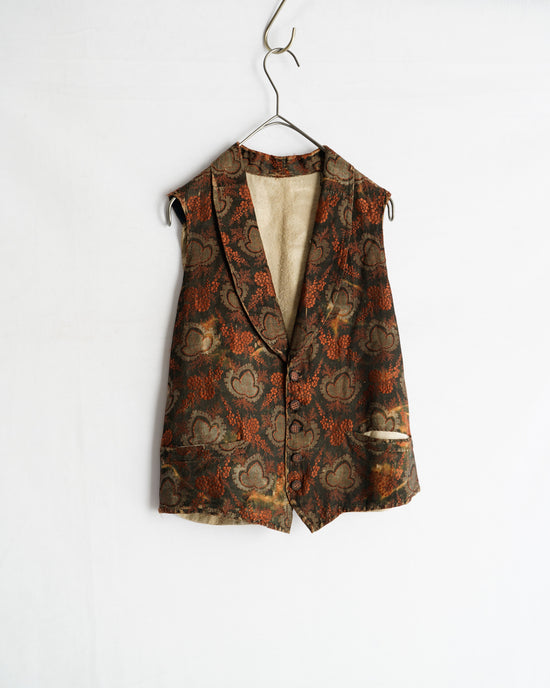 19th century French Antique Waist coat "Indigo lining"