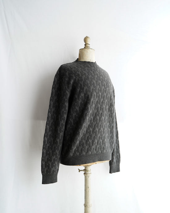 HERMES Made in Italy wool cashmere H logo knit