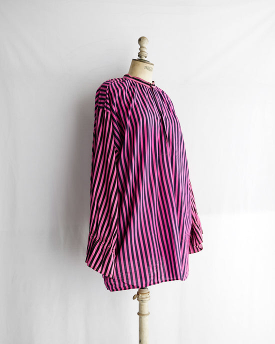 20century French antique Wool& Silk custume stripe blouse
