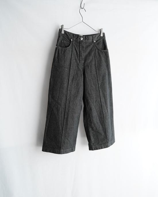 HERMES Made in ITALY Stretch Denim Wide pants