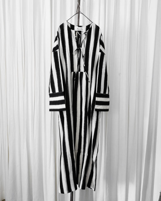 Sara mallika ikat stripe dress