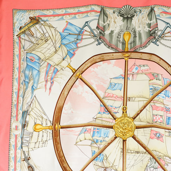 HERMES カレ90 "VIVE LE VENT 風よ吹け”