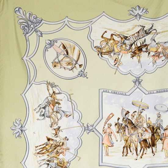 HERMES カレ90 "LES CHEVAUX DES MOGHOLS"