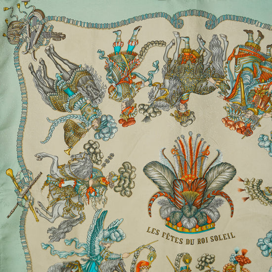 HERMES カレ90 "LES FETES DU ROI SOLEIL"