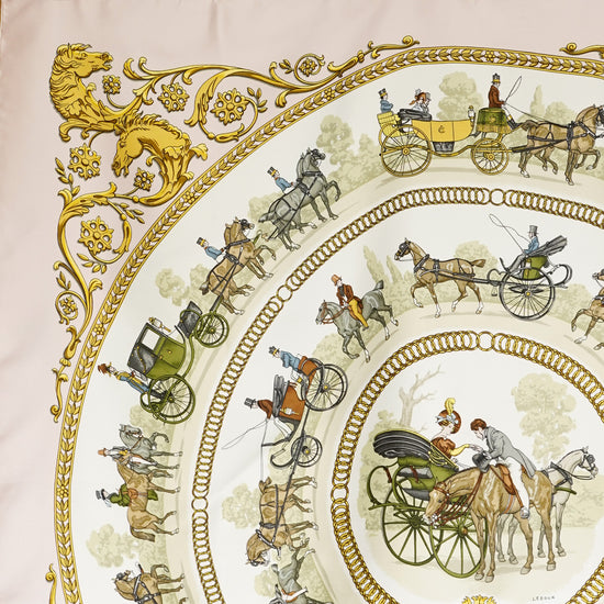 HERMES カレ90 ”LONGCHAMPS"