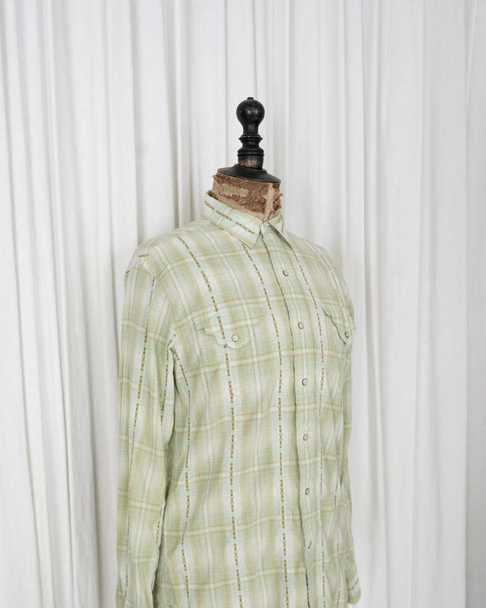 90s Polo by Ralph Lauren Native Embroidery Cotton Western Shirt