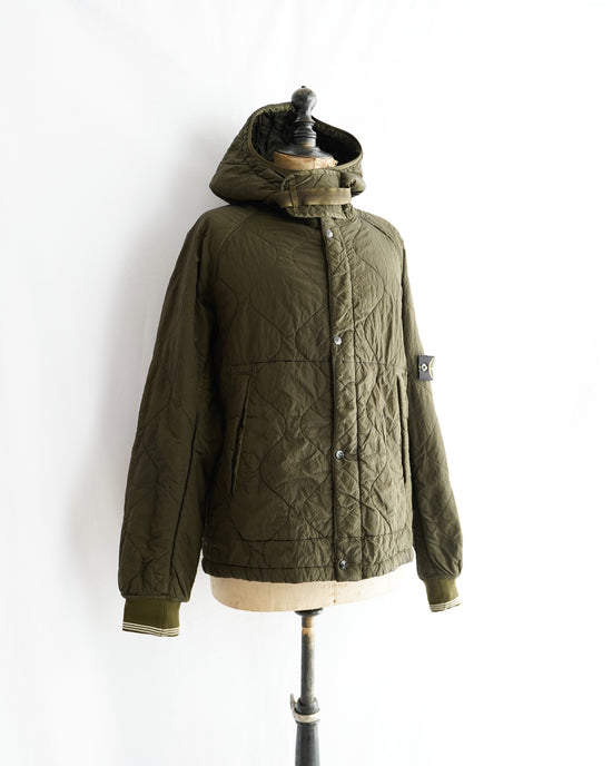 2005aw STONE ISLAND Made in Italy Quilted Nylon metal simmer jacket "Paul Harvey"
