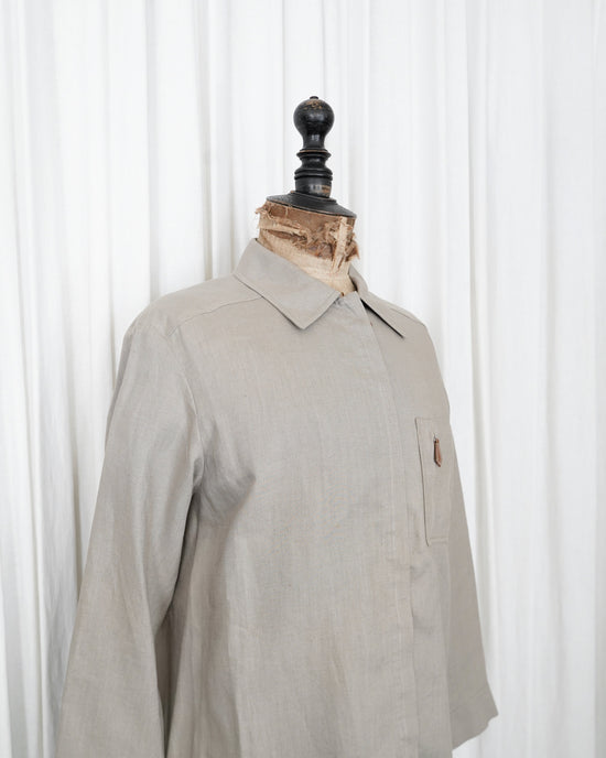 HERMÈS by Martin Margiela Linen Shirt Jacket