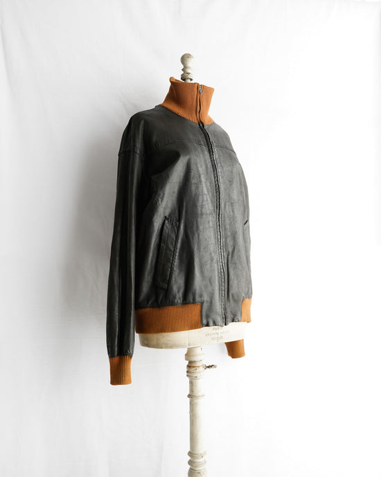 HERMES Made in France Lamb leather short jacket