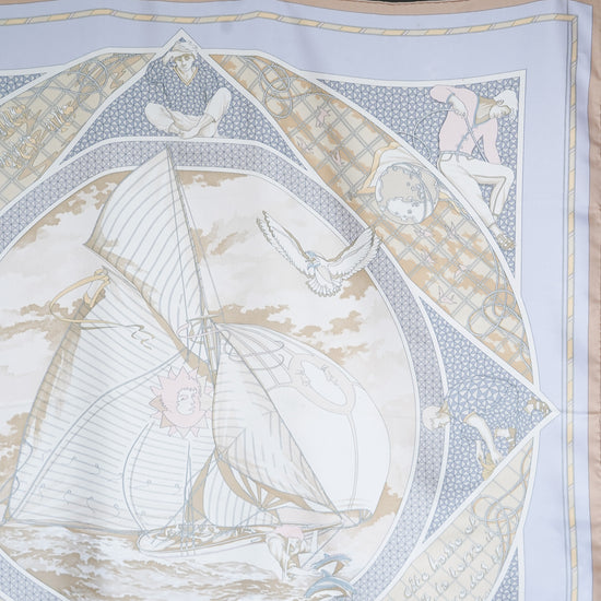 00s HERMES カレ90"VOYAGE au LONG COURS"