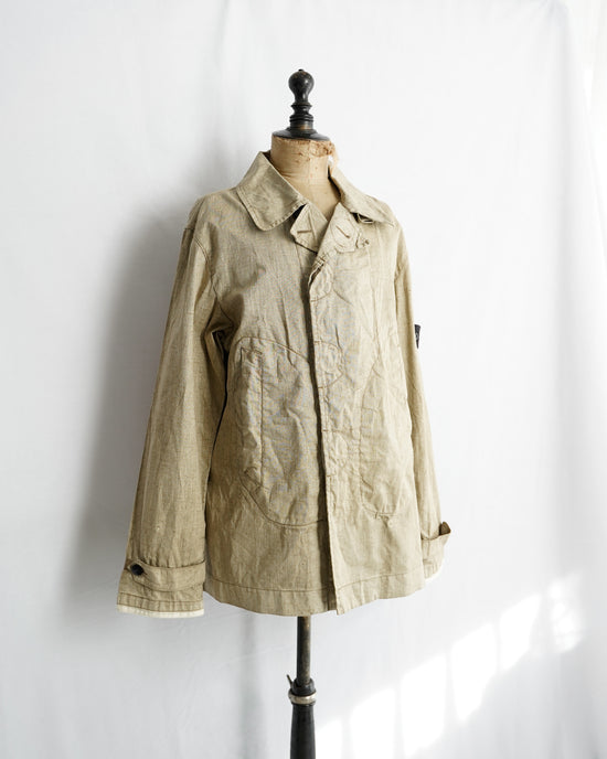 2003ss STONE ISLAND Made in Italy LINO FLAX coating jacket"Paul Harvey"