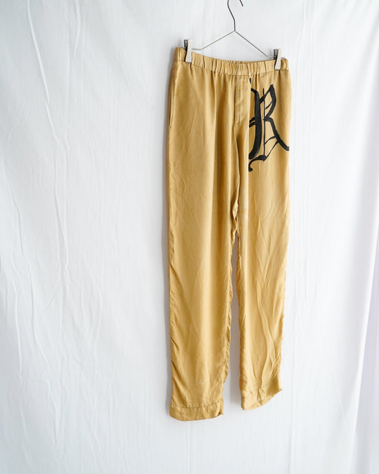dries van noten Made in Rumania Rロゴ Rayon easy pants