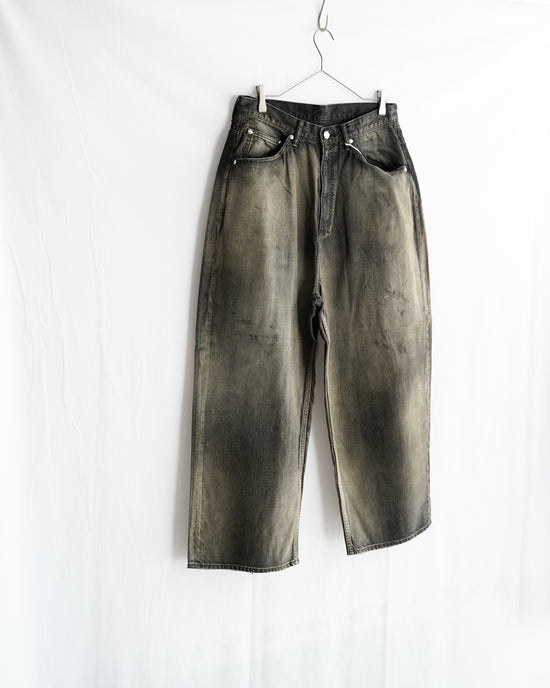AGING WIDE DENIM 5P PANTES