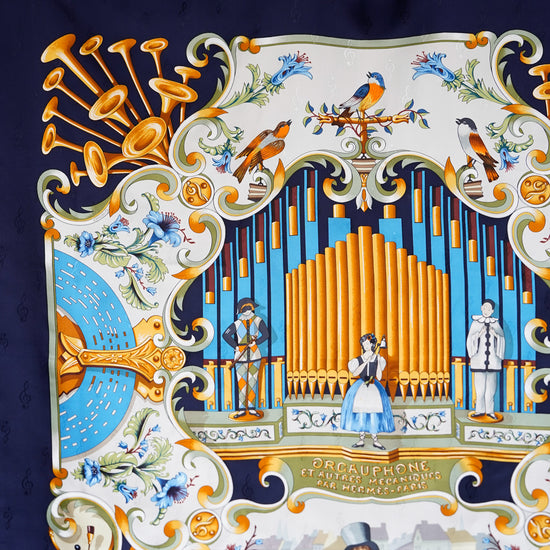 HERMES カレ90 "ORGAUPHONE ET AUTRES MECANIQUES"