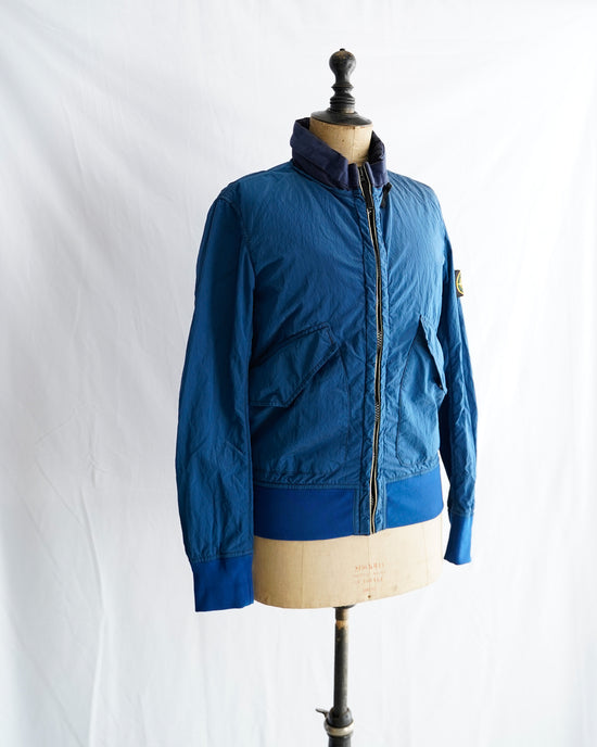 2011ss STONE ISLAND Made in Rumania Membrana Nylon Metal Bomber Jacket
