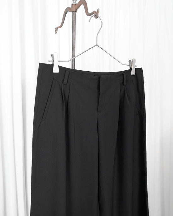 Jean Paul Gaultier Tier Femme 2tuck Wool Wide Trousers