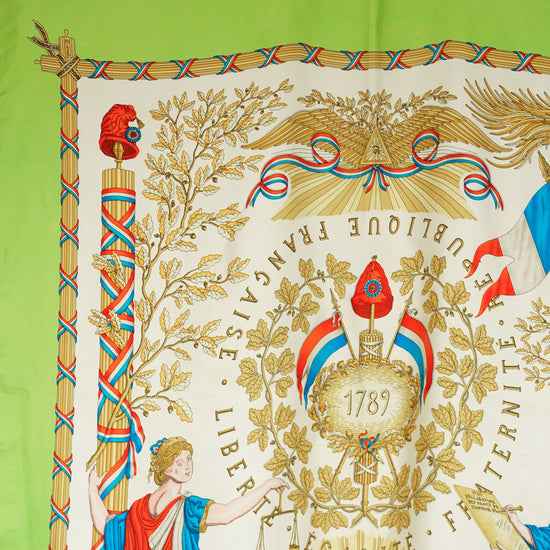 HERMES カレ90 "LIBERTE EGALITE FRATERNITE REPUBL"