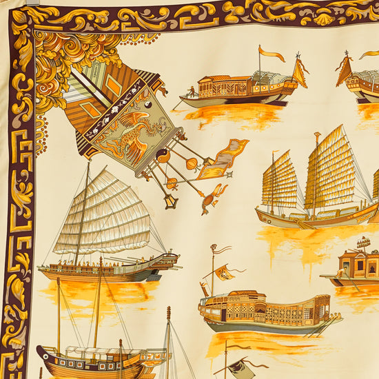 HERMES カレ90 "JONQUES ET SAMPANS "