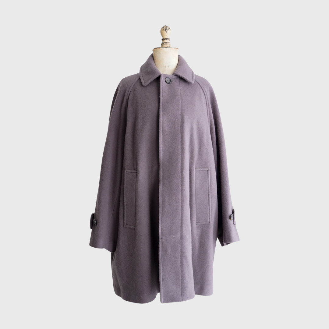 Wool Stain Collar Half Coat – Maison ma Maniere