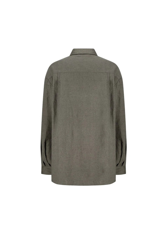 AMOMENTO linen oversized shirt