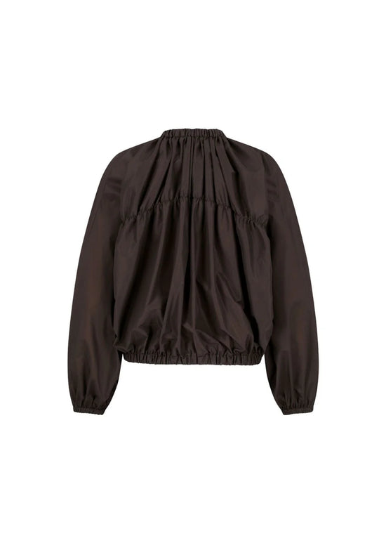 AMOMENTO nylon shirring jumper
