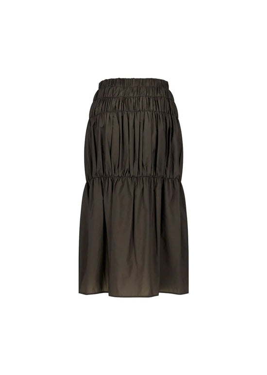AMOMENTO nylon shirring skirt