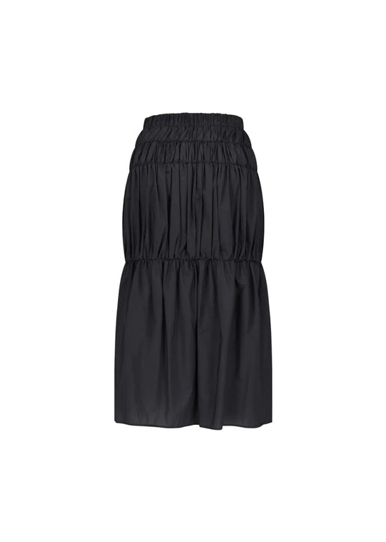 AMOMENTO nylon shirring skirt