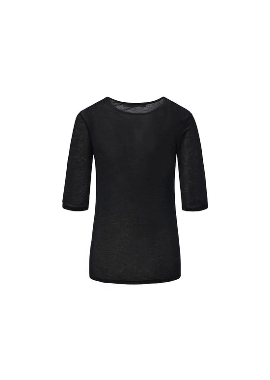 AMOMENTO round short sleeve t-shirts