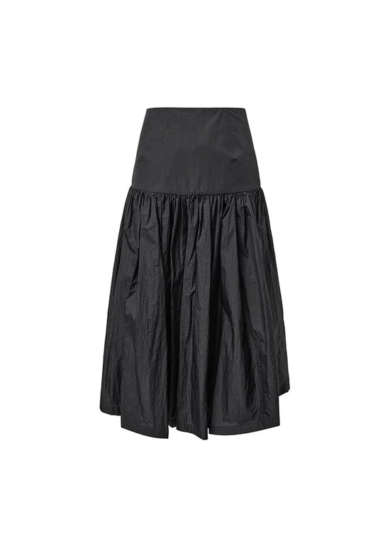 AMOMENTO shirring culotte pants