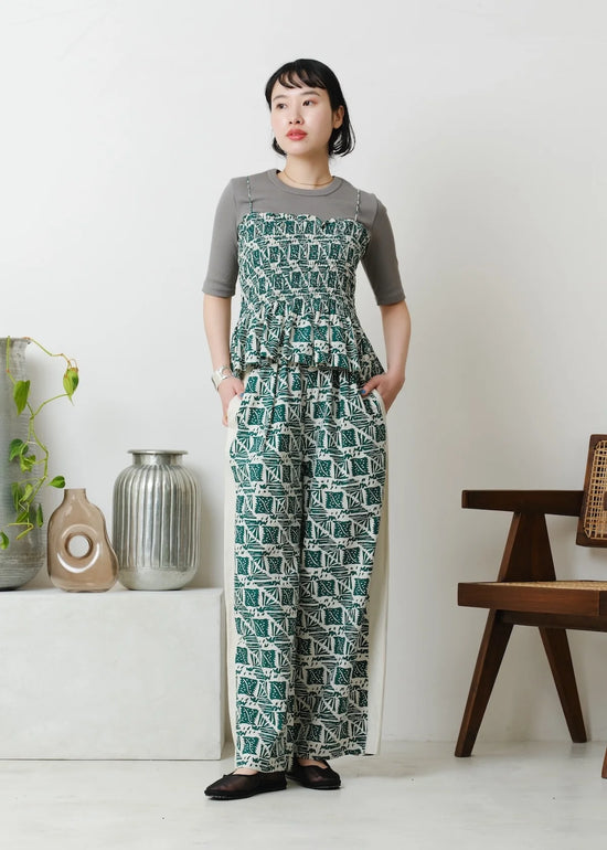 Sara mallika Cotton Poplin Print Cami Top