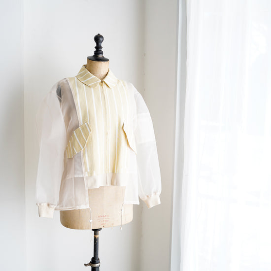 SEE THROUGH SLEEVE MA-2 JACKET