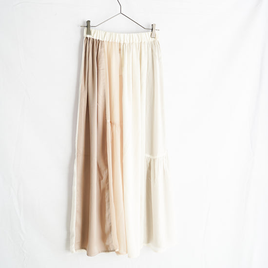 See-through Patch Work Skirt