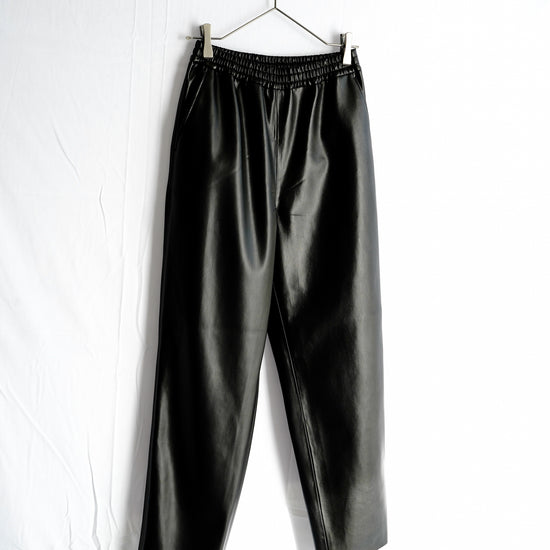 Washable Fake Lambskin Easy Pants