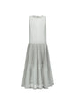 AMOMENTO pleated sleeveless dress