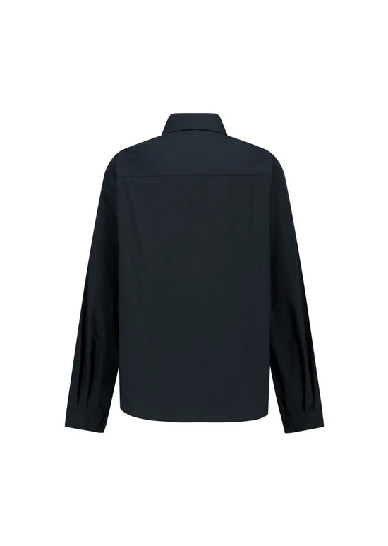 AMOMENTO basic pocket shirt